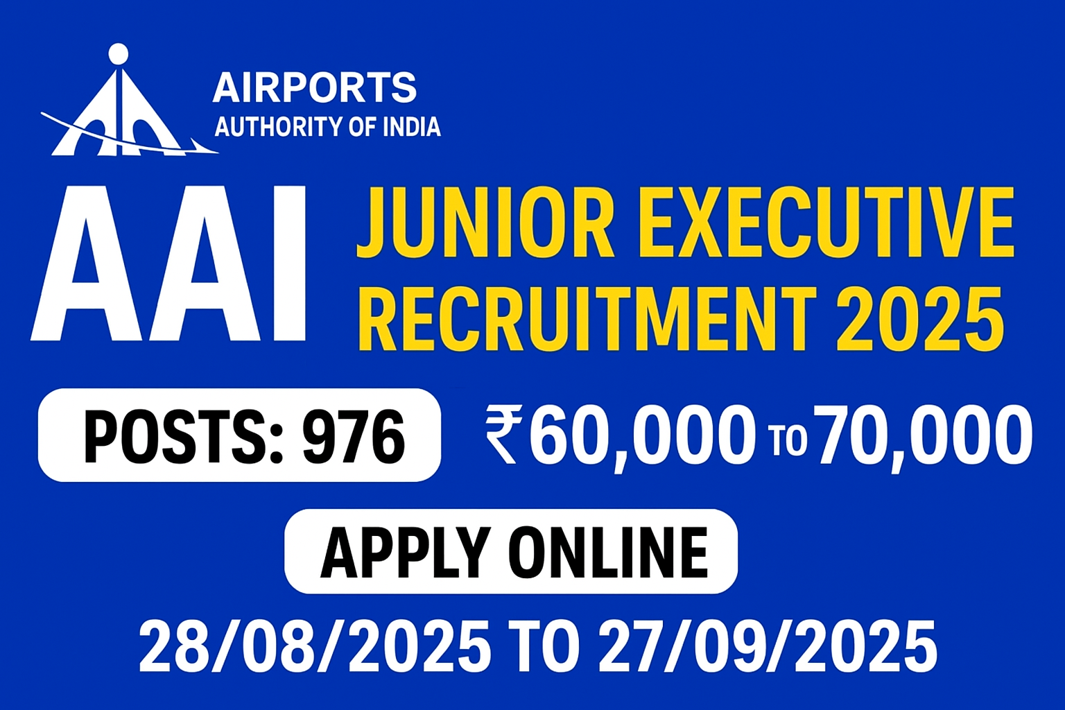 AAI Junior Executive Recruitment 2025