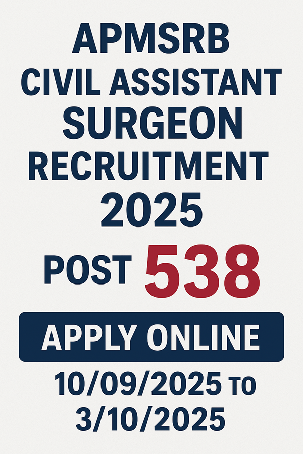 APMSRB Civil Assistant Surgeon